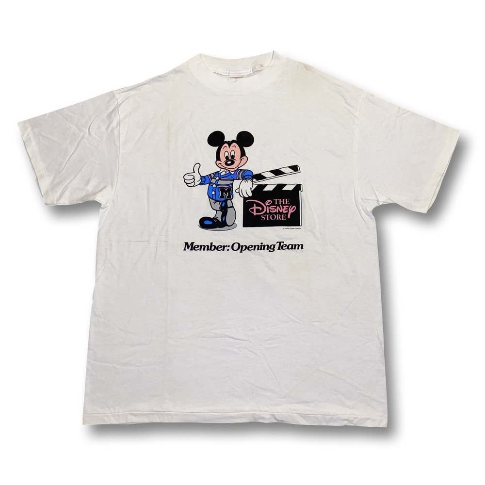 Vintage 90s Disney Staff Employee T Shirt Mens XL Graphic Tee Single Stitch USA
